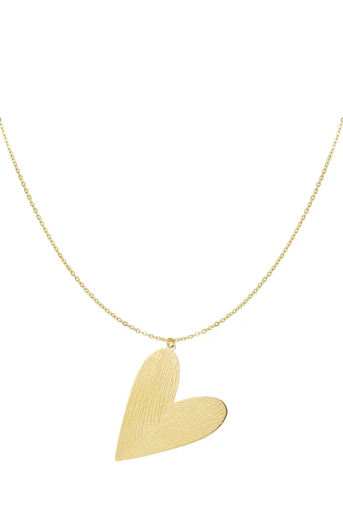 Ketting met gouden hart